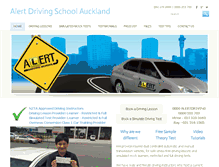 Tablet Screenshot of alertdriving.co.nz